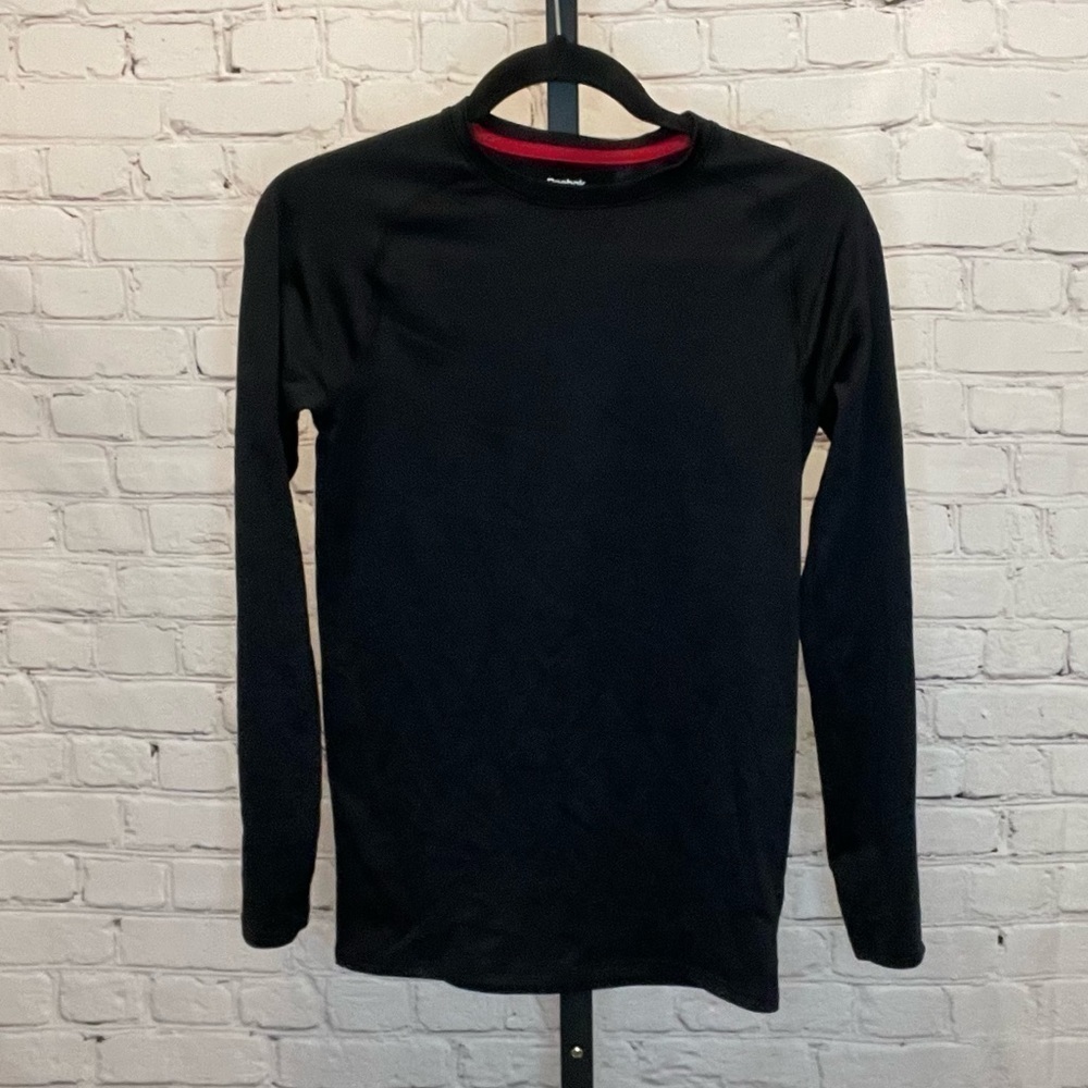 Reebok Black Long Sleeve Basel Layer Speedwick Top Size XL Kids